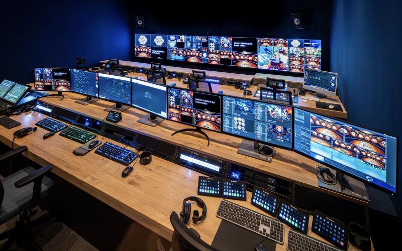 Regie controlroom en ontvangstruimte
